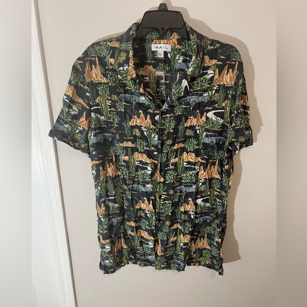The Rails another influence cactus dessert short sleeve button down